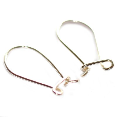 Kõrvarõngahaak suletav sterlinghõbe 20 mm 2 tk.