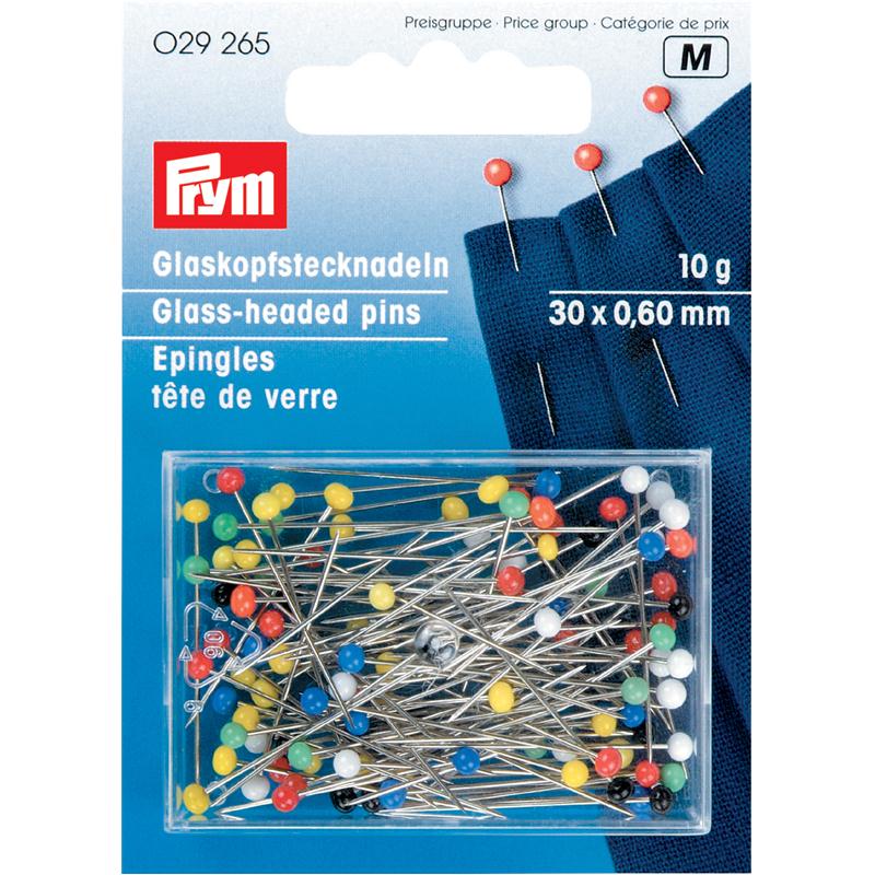 PRYM Nööpnõelad klaaspeaga 30x0,6 mm 10 g
