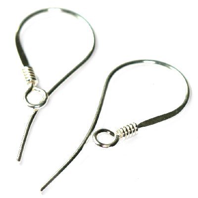 Kõrvarõngahaak spiraaliga sterlinghõbe 25 mm 2 tk