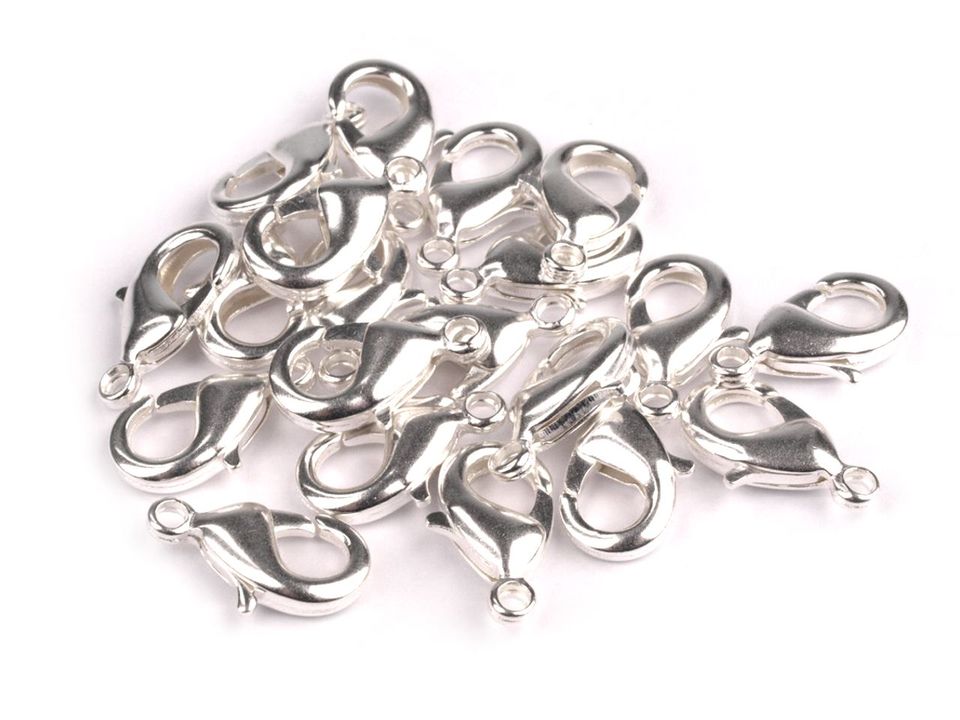 Karabiinhaak metallist 15 mm, erin.värvid