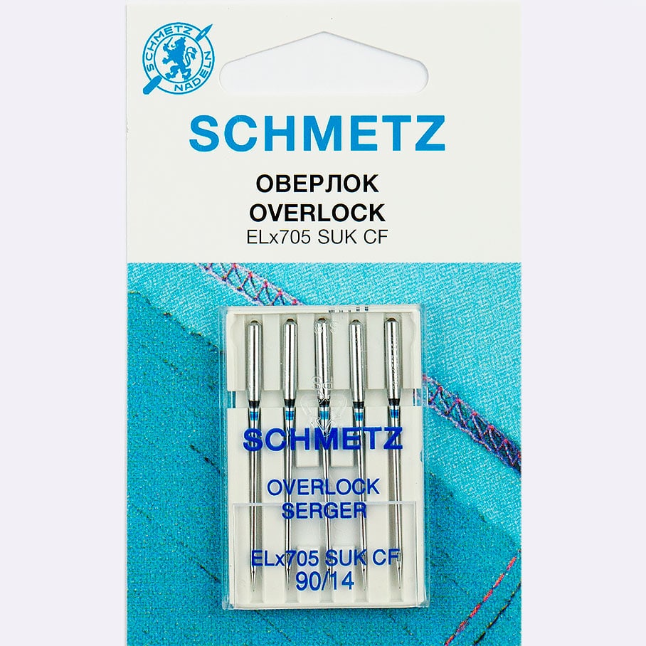 Schmetz kroomnõelad kattemasinale/overlokile ELx705 SUK CF nr.90