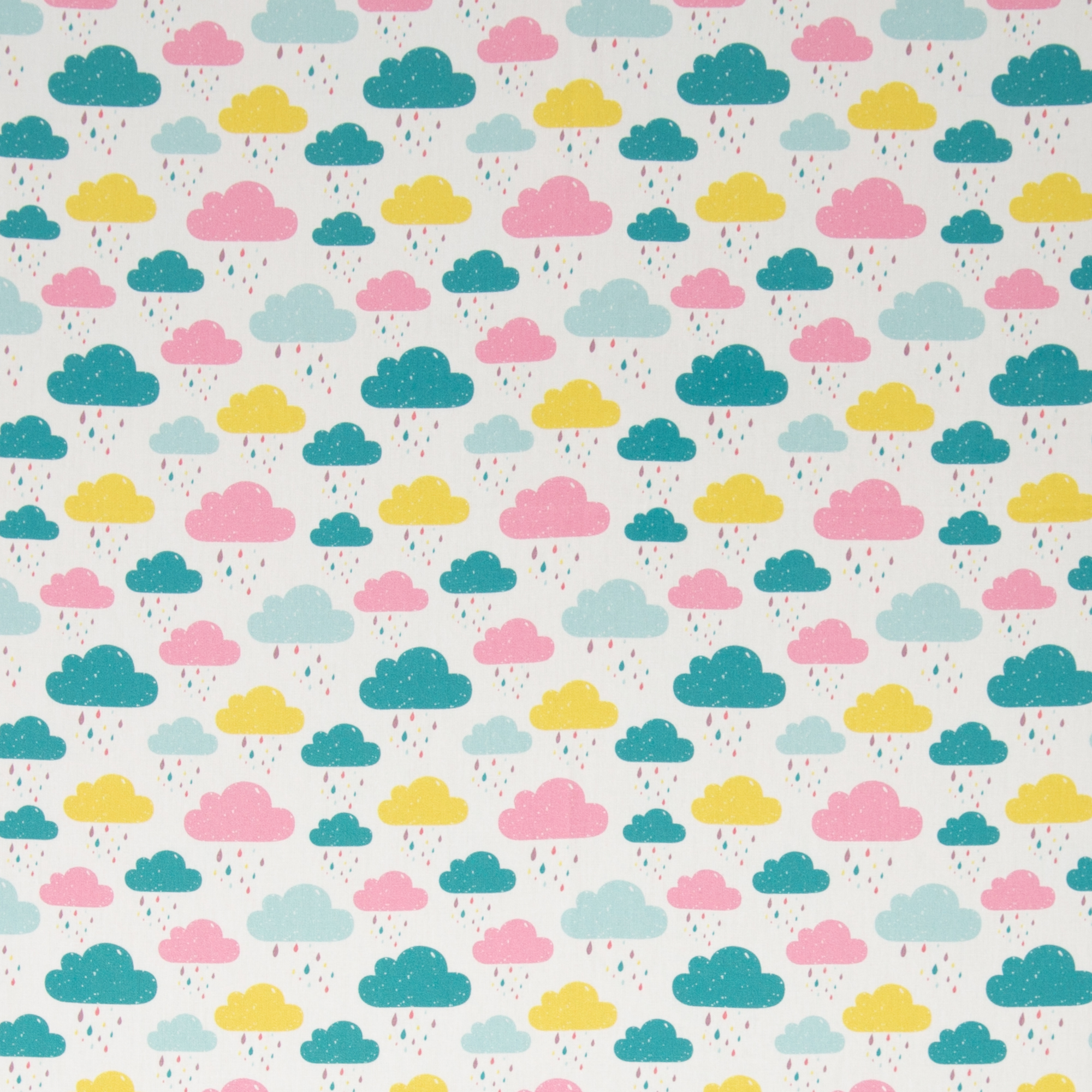 Puuvillane kangas Pilved valgel