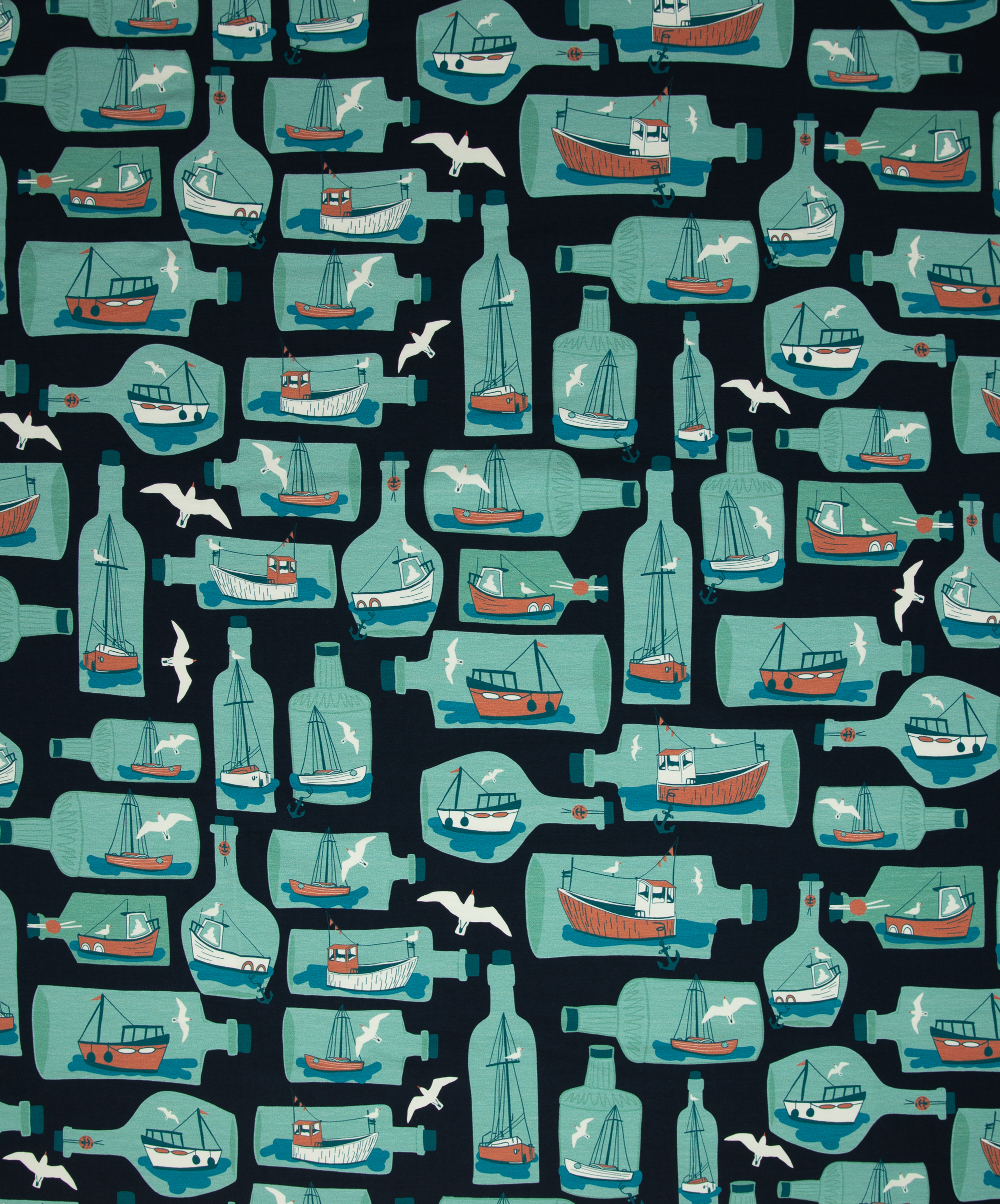 Trikotaaž Los Marineros Bottles by Bienvenido Colorido