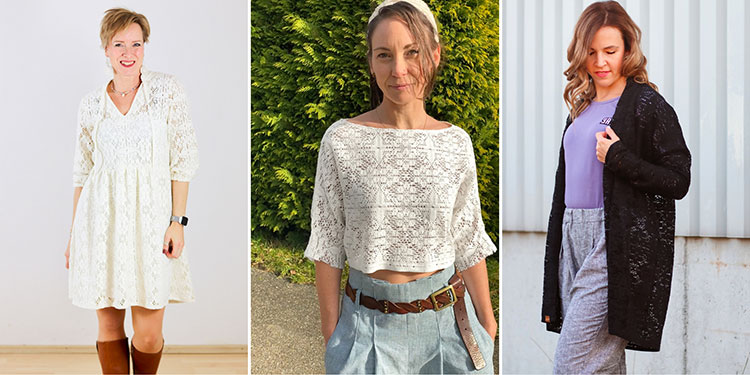 Puuvillane pitsiline kangas Boho