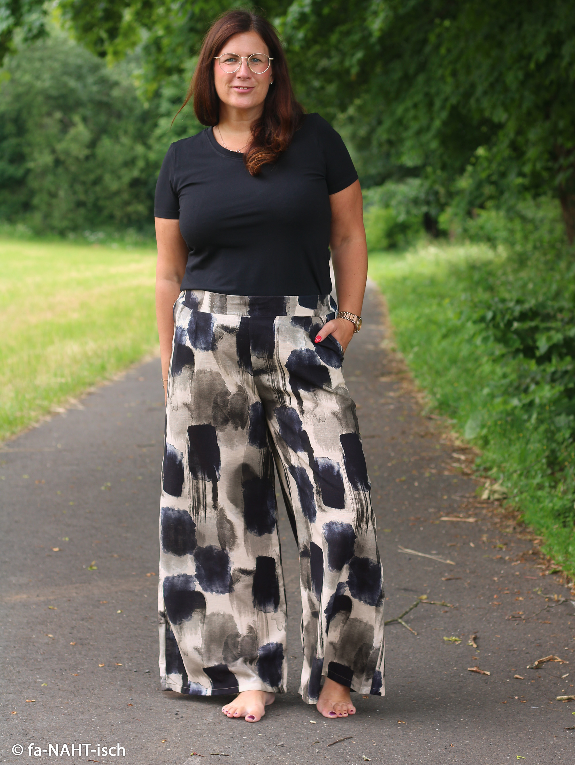 Puuvill/lina segukangas Adria