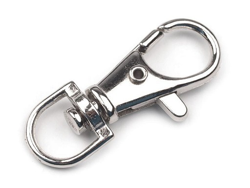 Karabiinhaak nikkel 13 x 40 mm