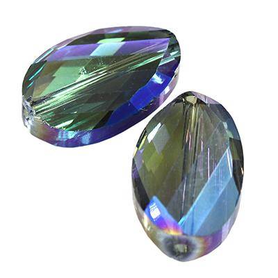 Tahutud klaasist ovaalne pärl 20 mm