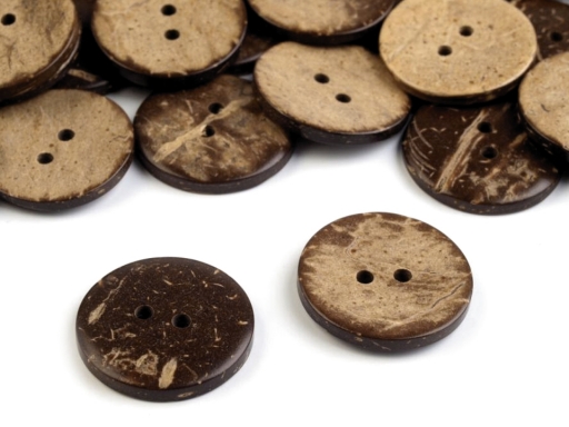 Nööp kookos 2 auguga 20 mm