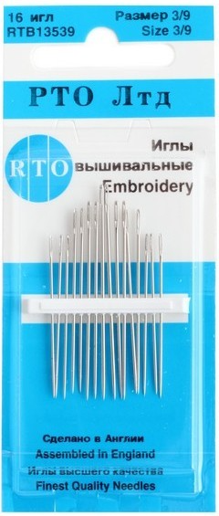 RTO tikkimisnõelad 3/9 16 tk.
