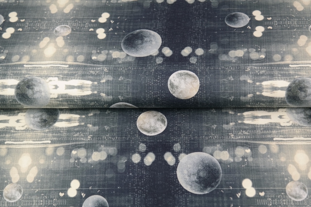 Trikotaaž Planeedid kosmoses, digiprint