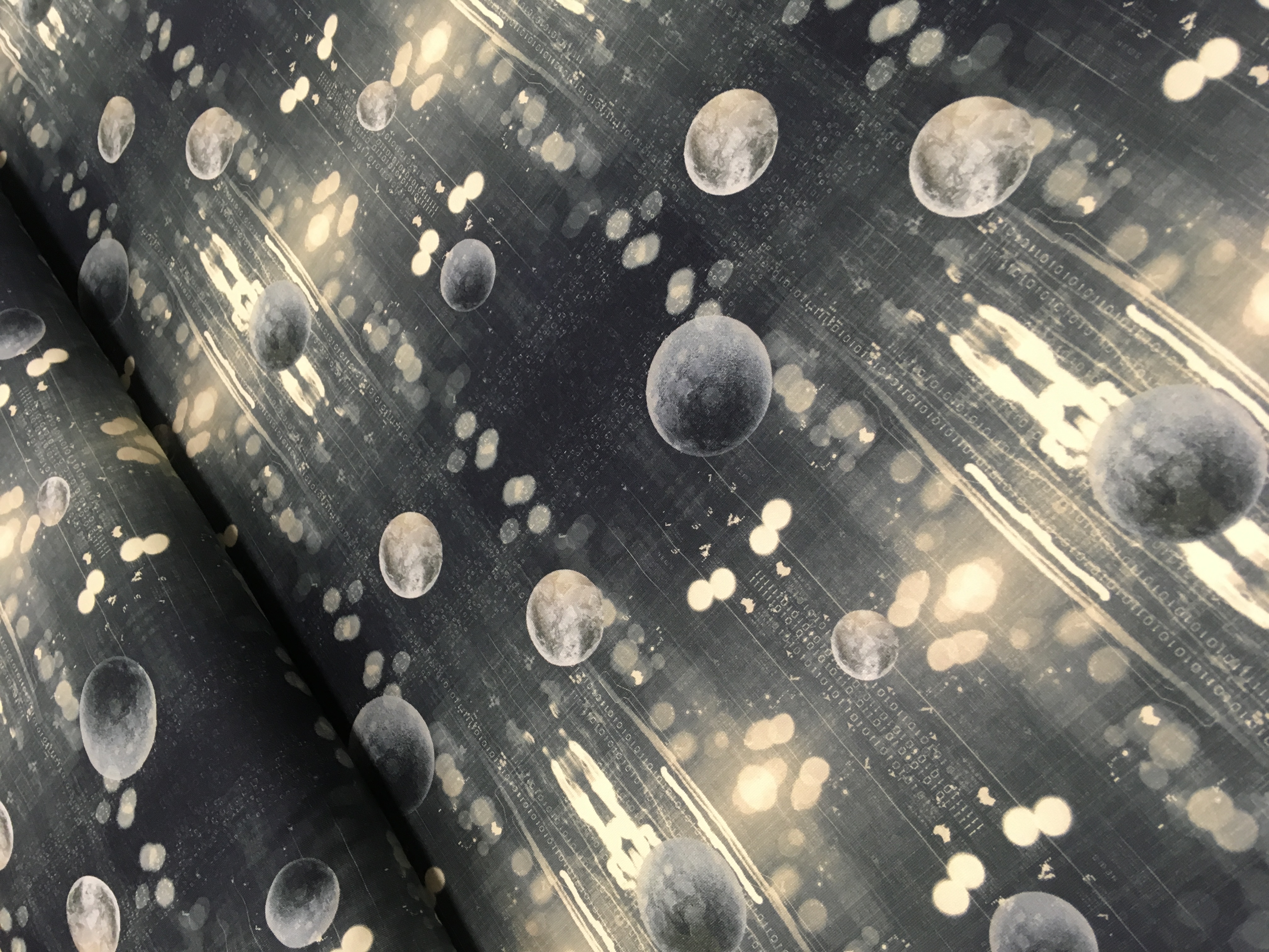 Trikotaaž Planeedid kosmoses, digiprint