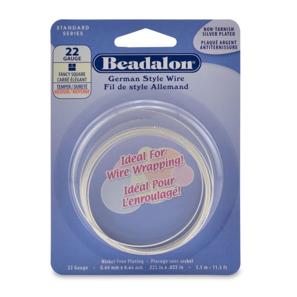 Beadalon ümar hõbetatud traat, erin. Ø