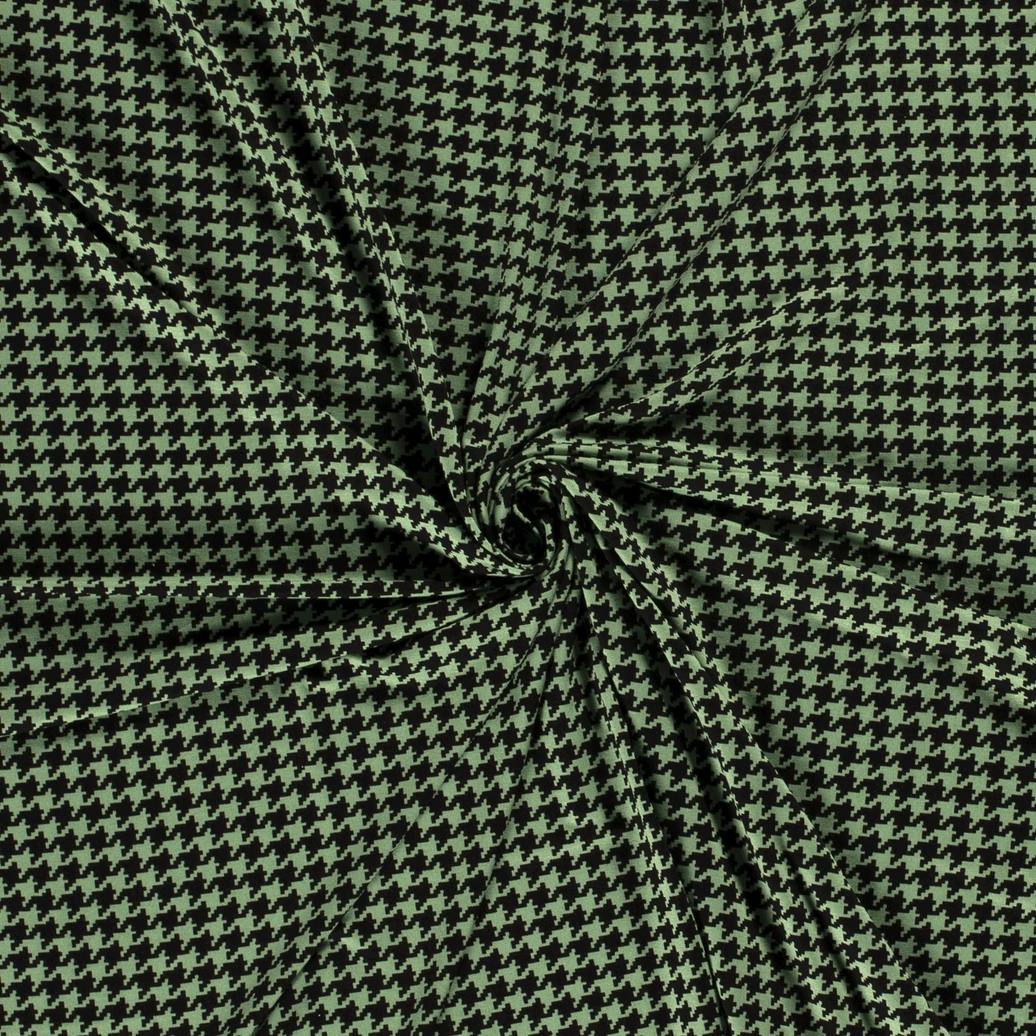 Viskoostrikotaaž Pepita ruut roheline 1m