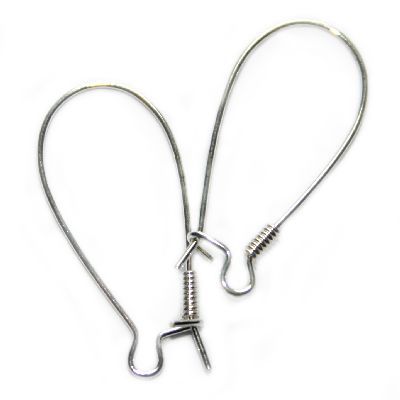 Kõrvarõngahaak hõbedane 3 cm 6 tk.