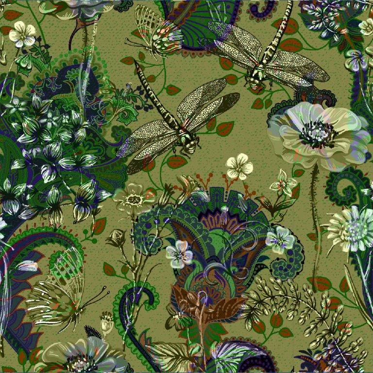 Õhuke dressikangas Kiilid roheline