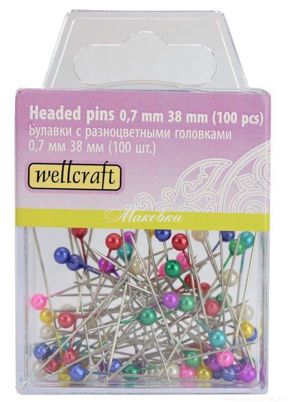 Nööpnõelad pärlmutter 100 tk.