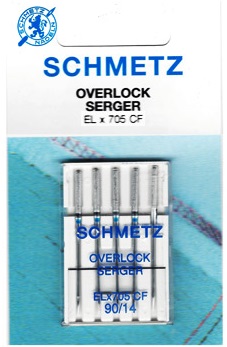 Schmetz kroomnõelad kattemasinale/overlokile ELx705 CF nr.90