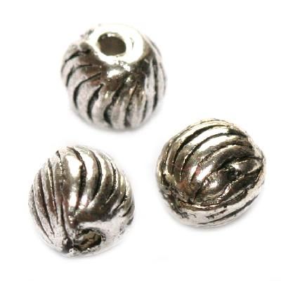 Metallhelmes ümar hõbedane 5,5 mm 5 tk