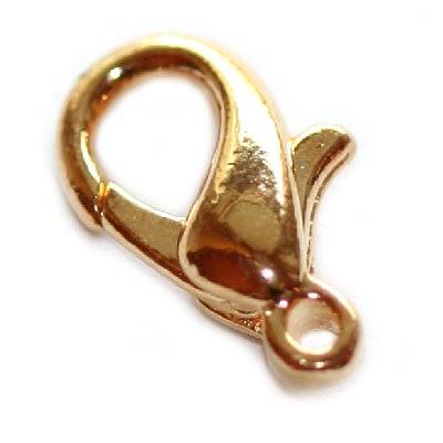 Karabiinhaak kuldne 1 cm  