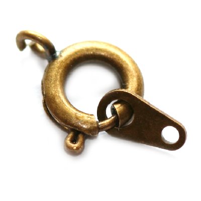 Rõngaskinnis koos vastusega antiik 7 mm 5 tk