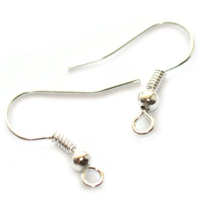 Kõrvarõngahaak hõbedane 20 mm 20 tk.