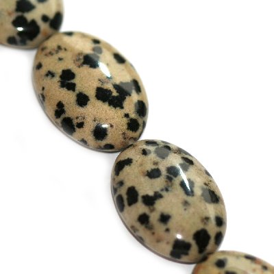 Jaspis dalmaatsia ovaal 18x25 mm