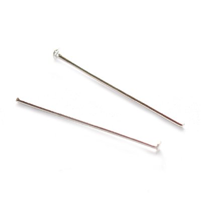 Ehtenõel lapiku otsaga hõbedane 2,6 cm 60+ tk