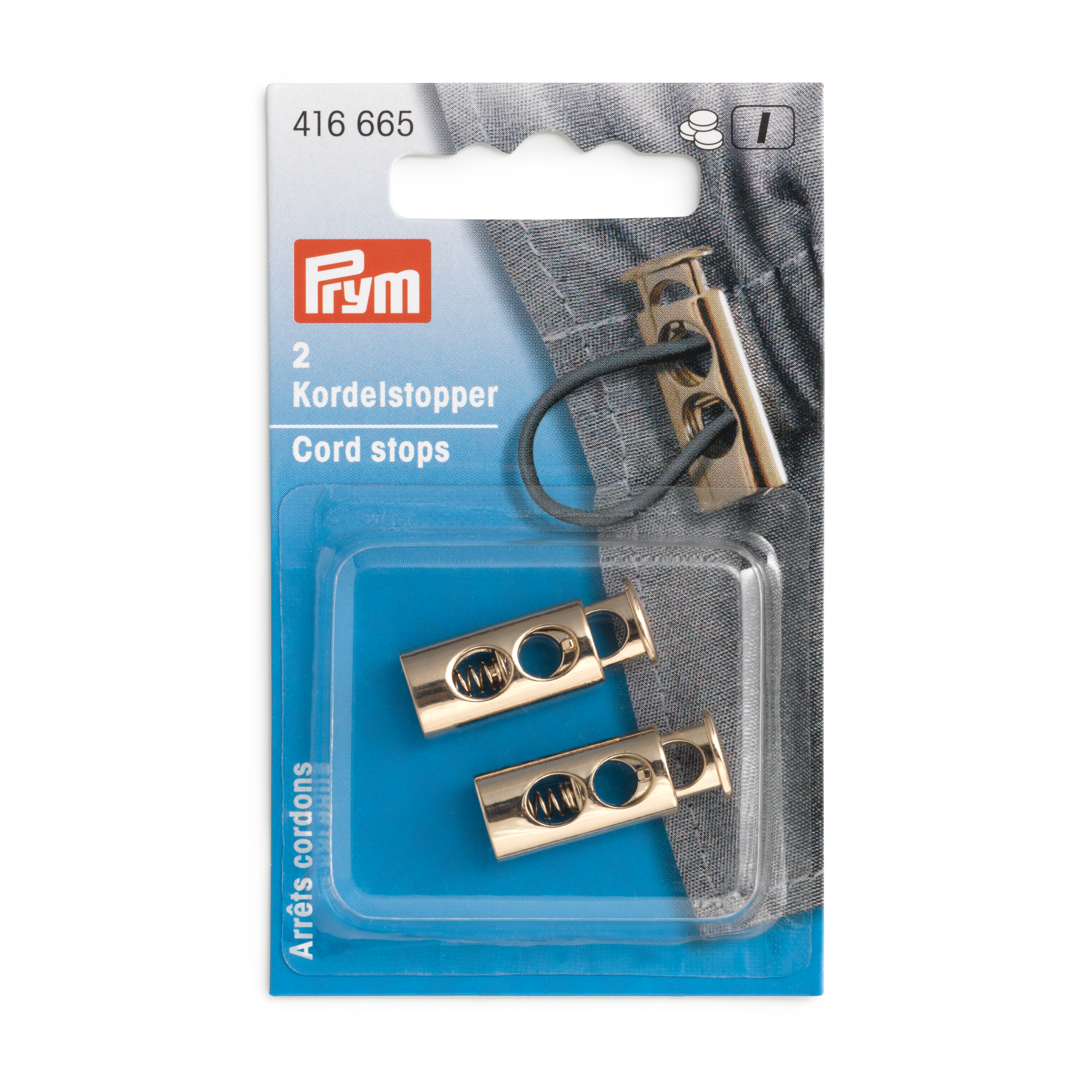 PRYM nööristopper metallist new gold