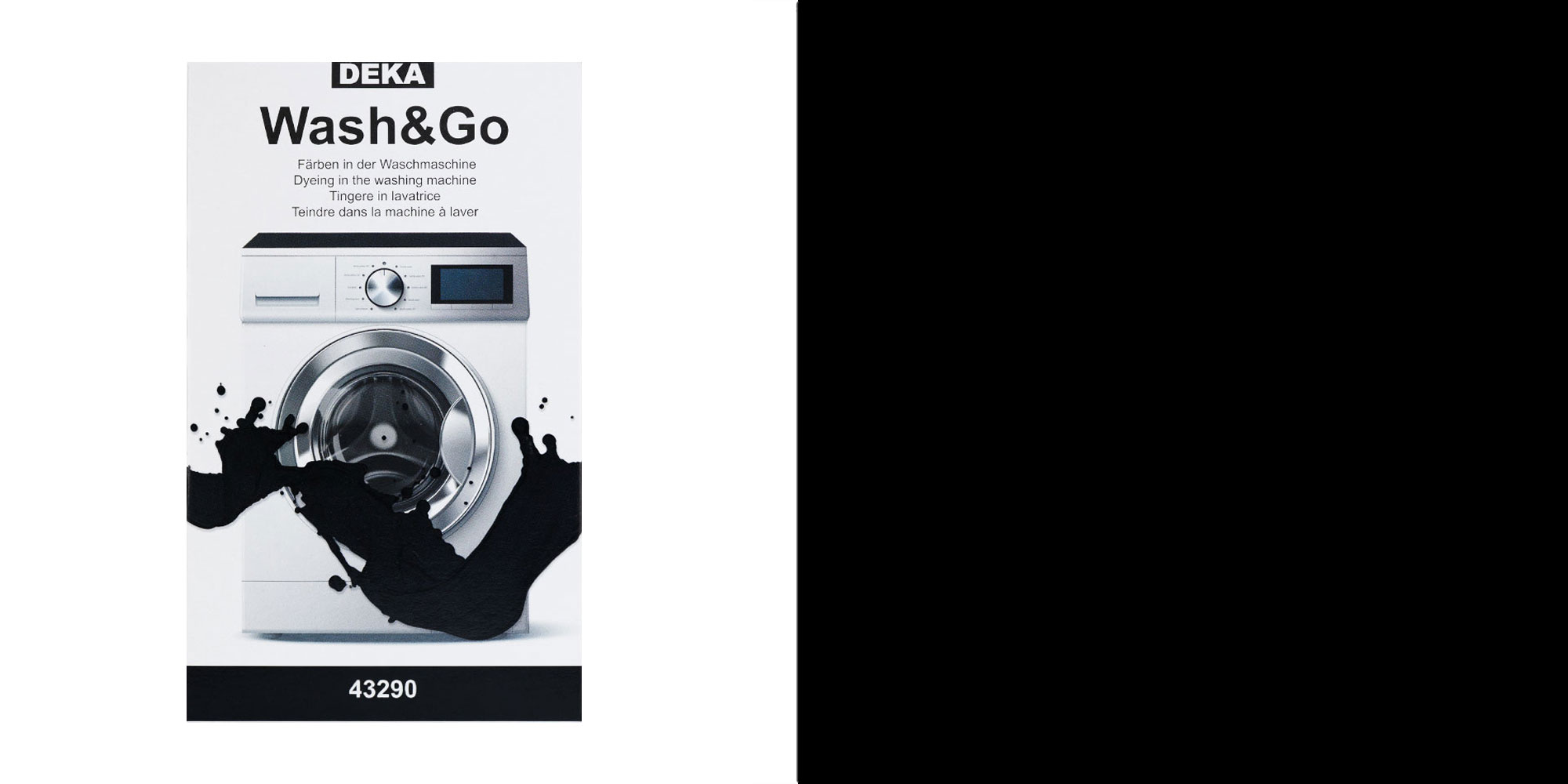 Riidevärv Wash and Go pesumasinaga värvimiseks, must