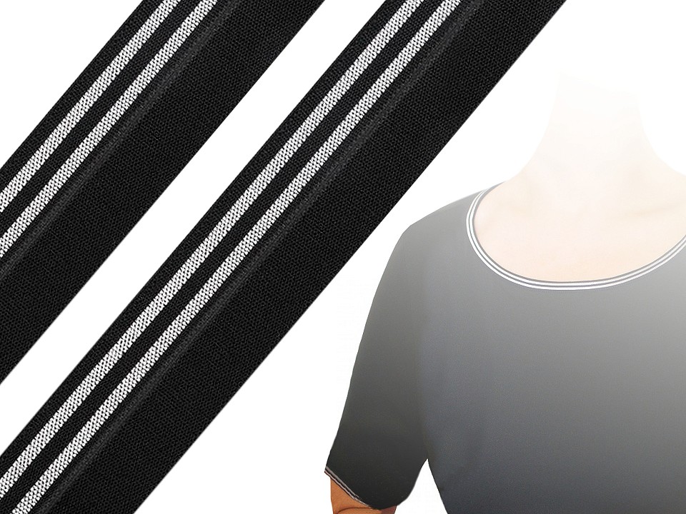 Kummikant triipudega, 20 mm, 1 m