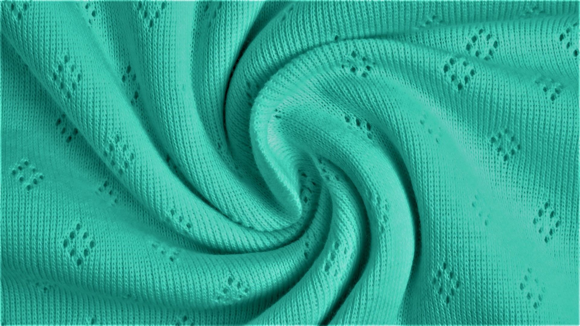 Pointelle türkiis, 1 m.