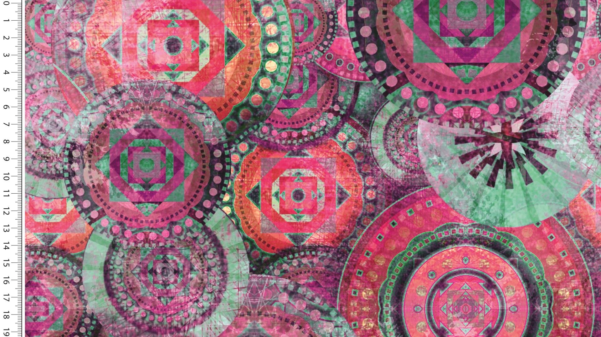 FT Digital Mandala Fuchsia