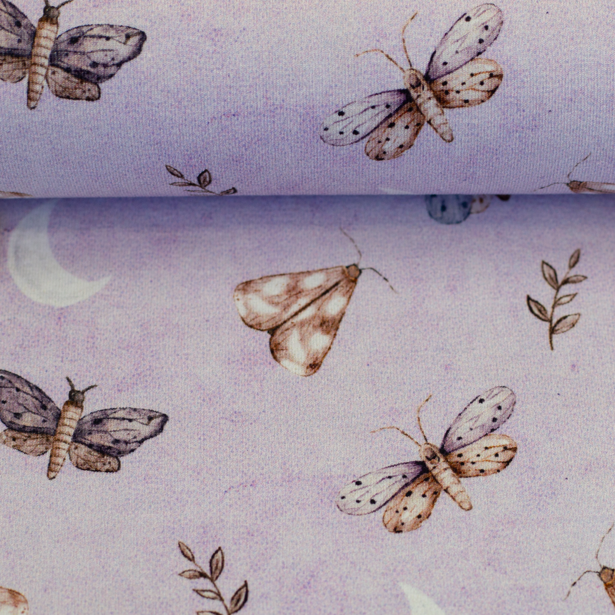 Trikotaaž Life in the Forest- butterflies, digiprint