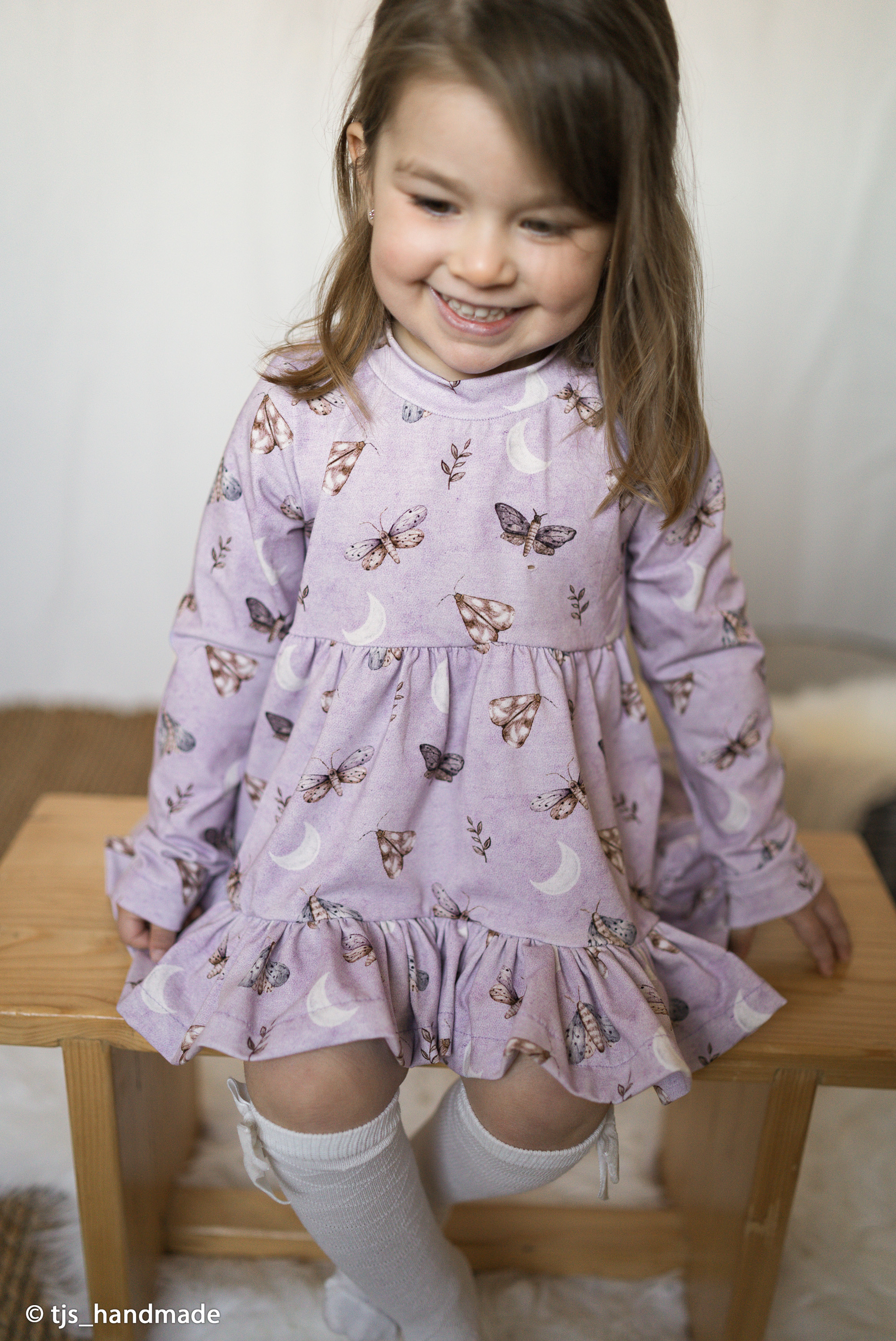 Trikotaaž Life in the Forest- butterflies, digiprint