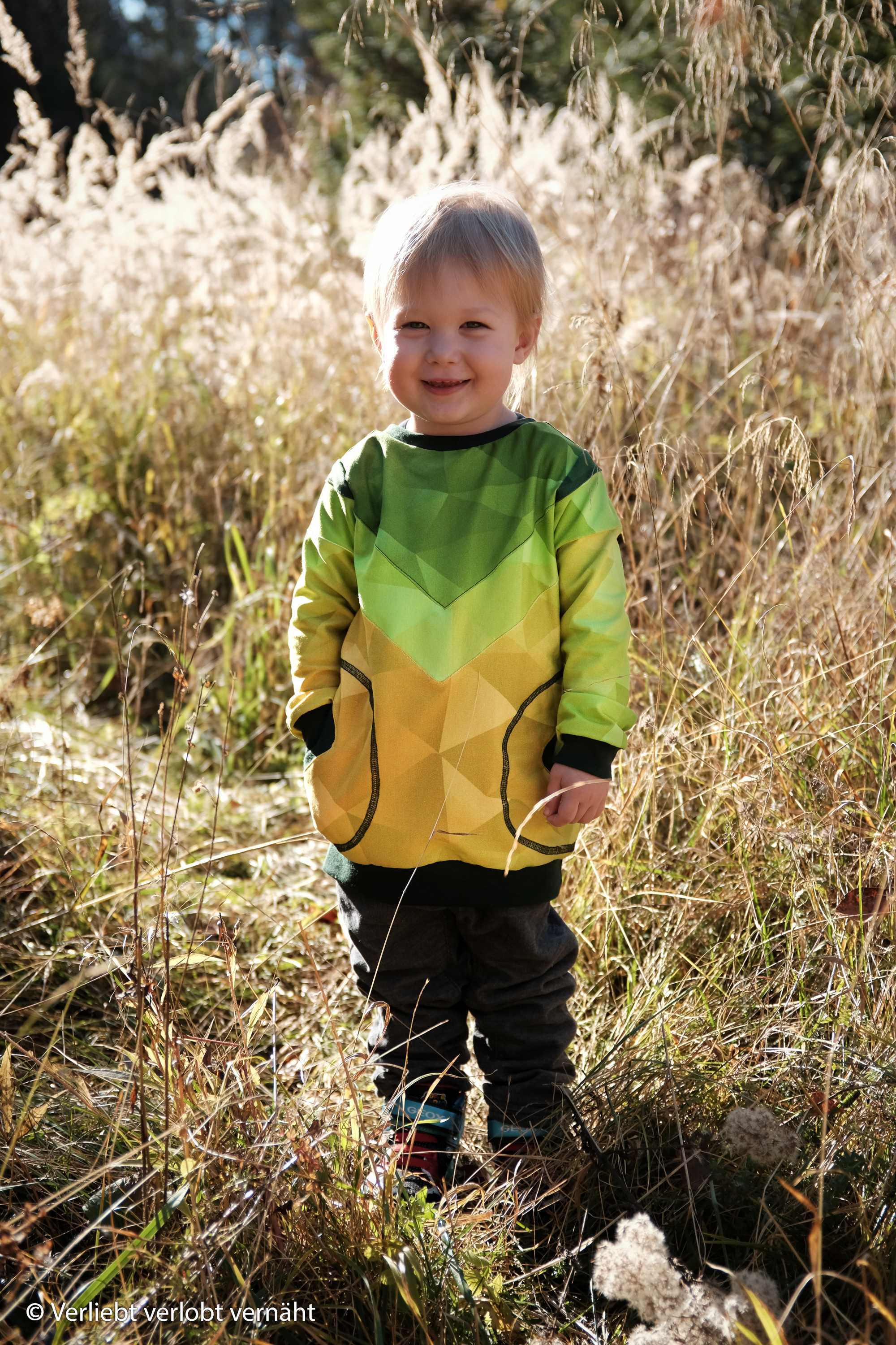 Trikotaaž Gradient by Bienvenido Colorido kiwi/gold/orange, digiprint