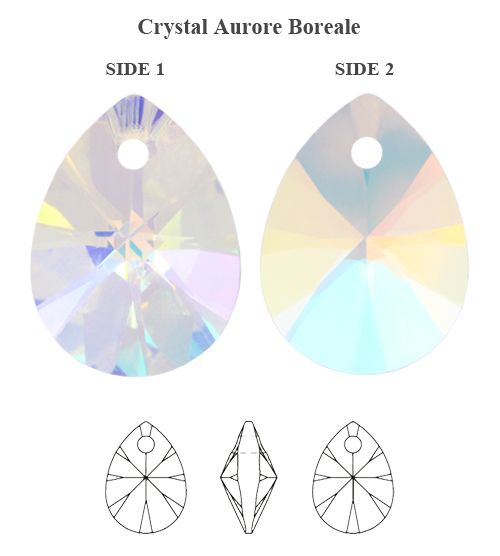 Ripats Xilion Mini Pear 10 mm, 8 tk