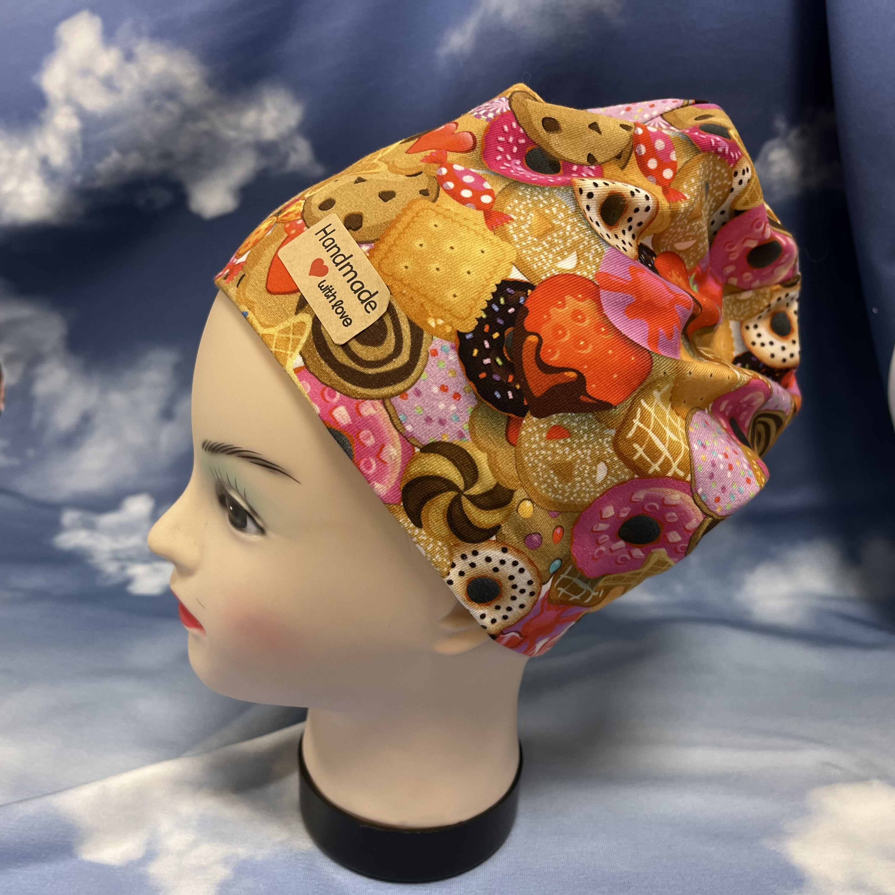 Müts trikotaažist Küpsised 48-50 cm