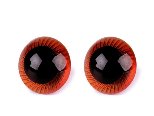 Turvasilmad 20 mm punakaspruun 1 paar