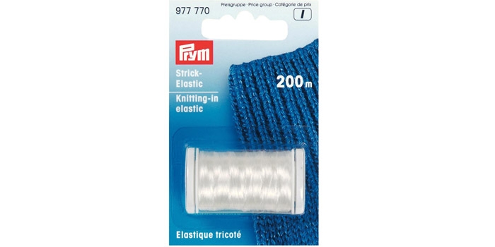 PRYM Elastikniit kudumitele transparent 200 m