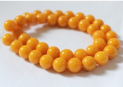 Kollane jadeiit 10 mm 4 tk