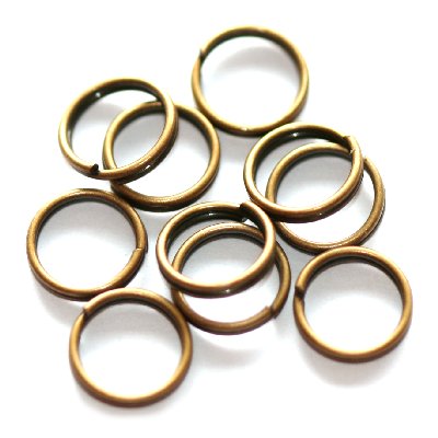 Topeltrõngad antiikpronks 5 mm 50 tk