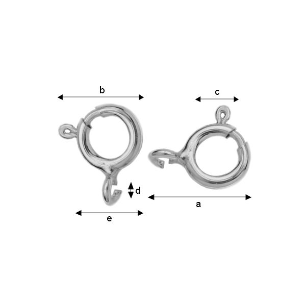 Rõngaskinnis hõbe 925 5,5 mm 5 tk.