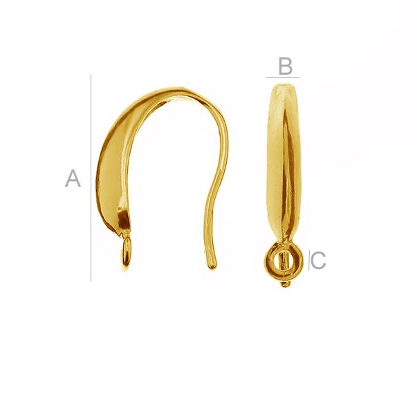 Kõrvarõngakonksud kinnise rõngaga