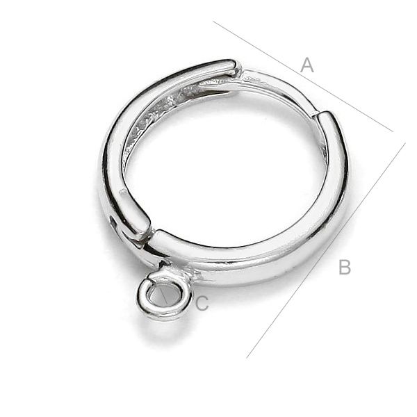 Kõrvarõngad ümmargused aasaga AG 925