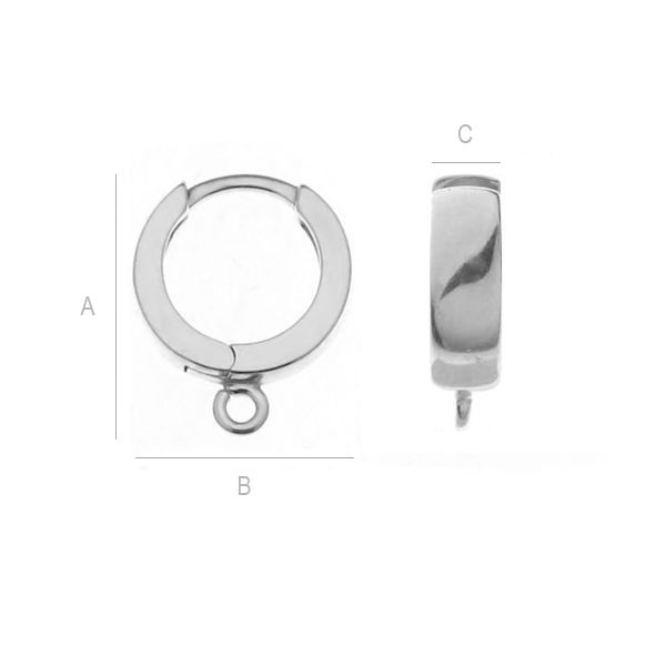 Kõrvarõngad ümmargused lahtise aasaga