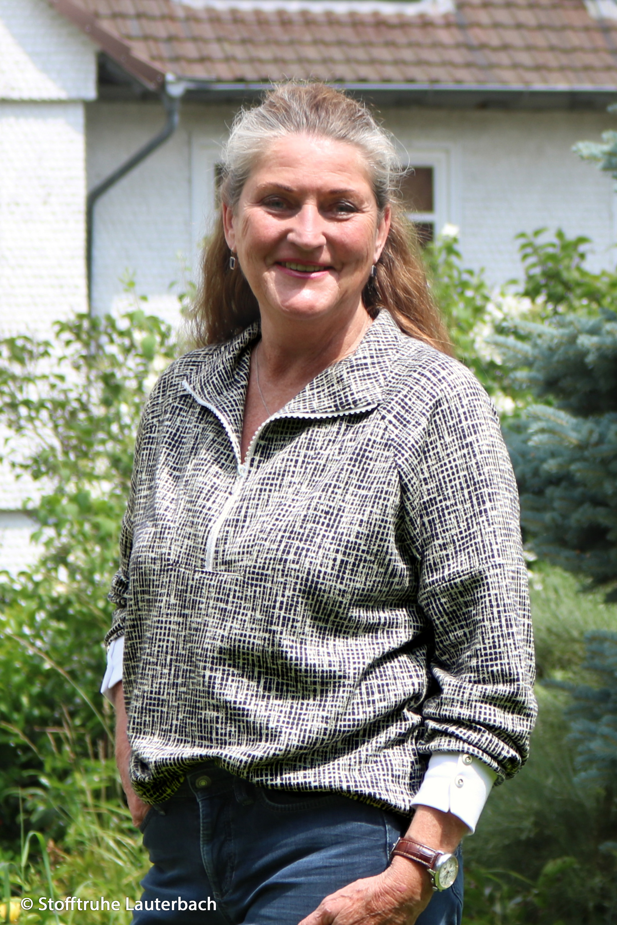 Žakaartrikotaaž Brake black/white