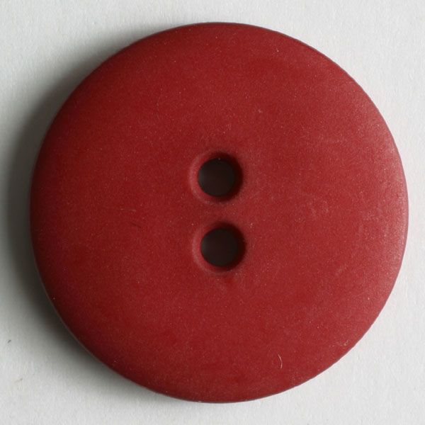 Nööp 2 auguga, tumepunane matt