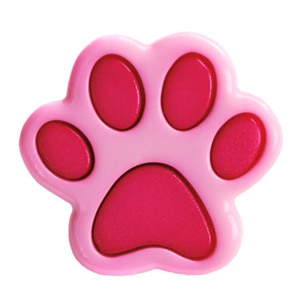 Nööp kannaga, käpajälg roosa