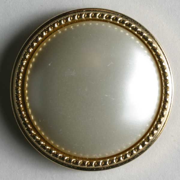 Nööp kannaga, valge/kuld