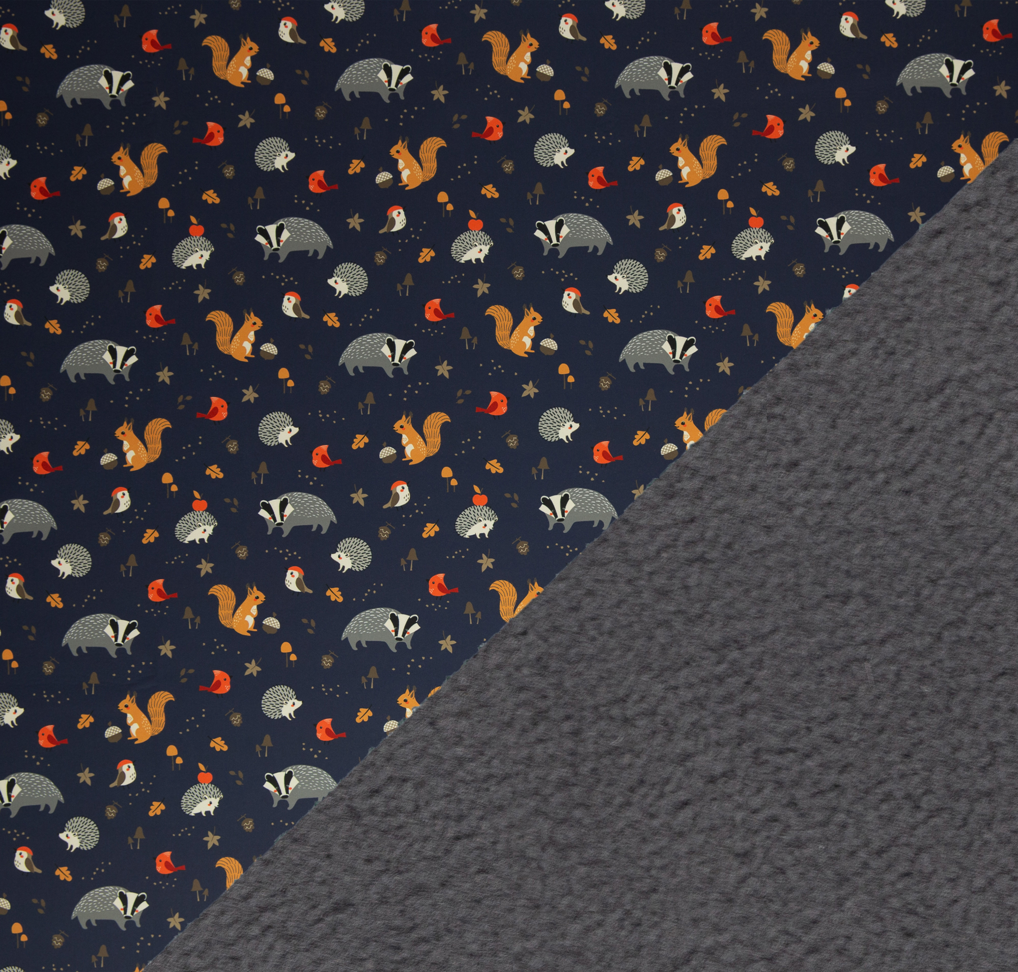 Softshell metsaloomad tumesinisel